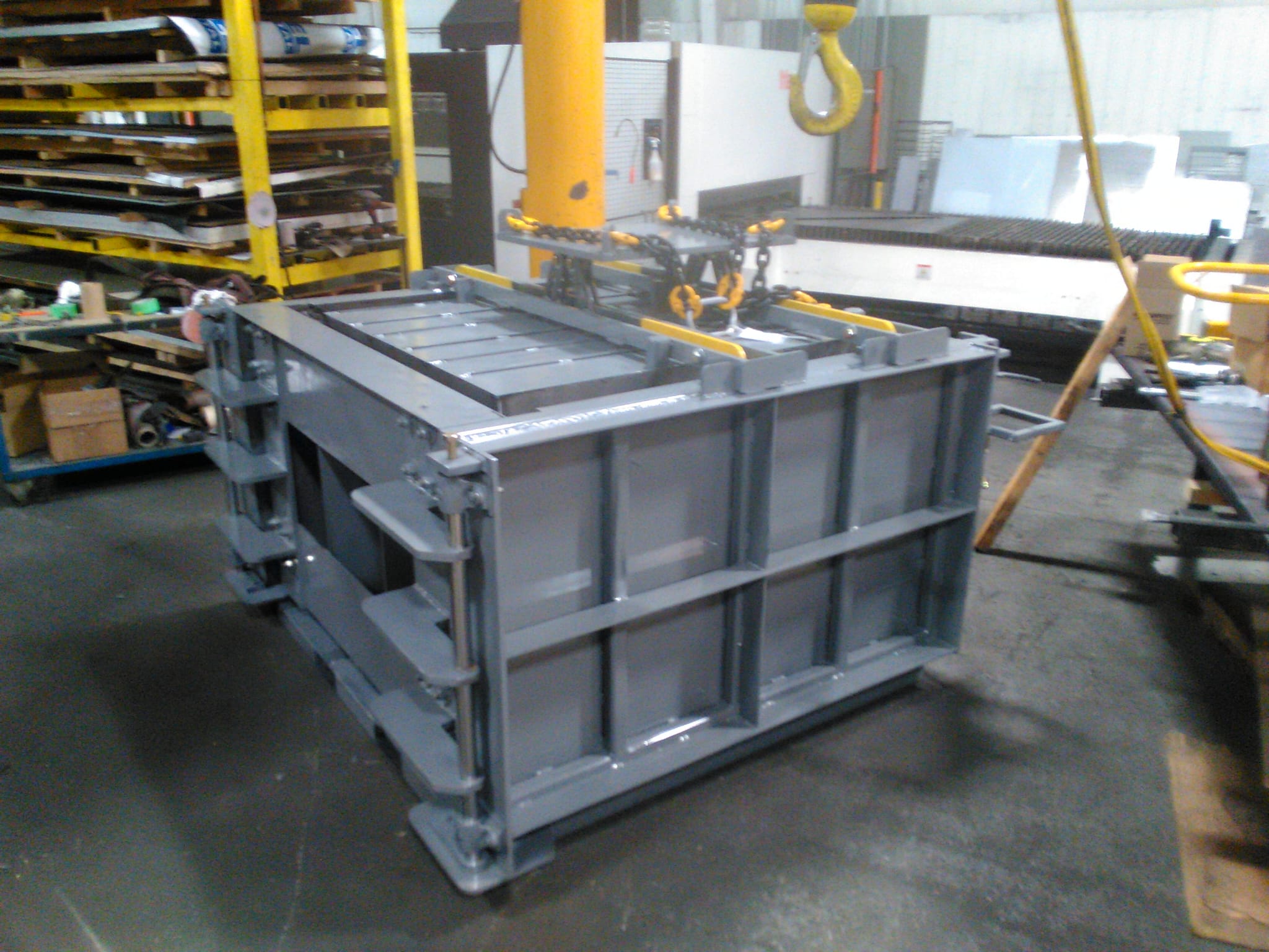 Heavy fabricated steel assembly produced at Seaborn Manufacturing