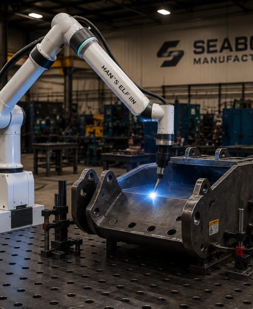 Seaborn Manufacturing OEM metal fabrication shop floor in Ontario
